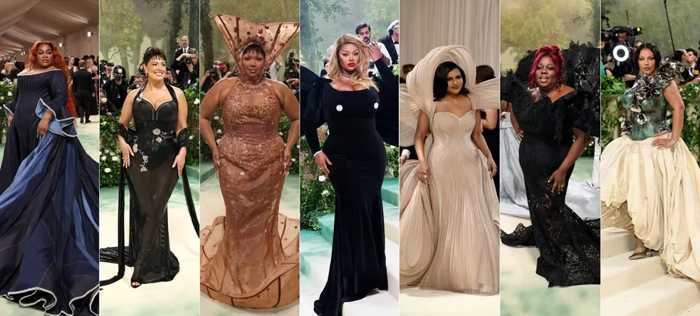 Mulheres plus size no met gala 2024