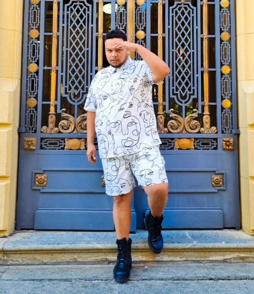 Look masculino plus size